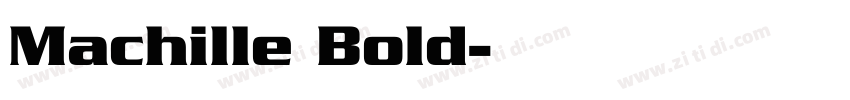 Machille Bold字体转换